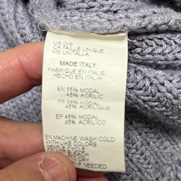 Don’t Ask Why Women’s Oversized Sweater One Size Chunky Knit Cropped 55% Modal - Picture 5 of 7